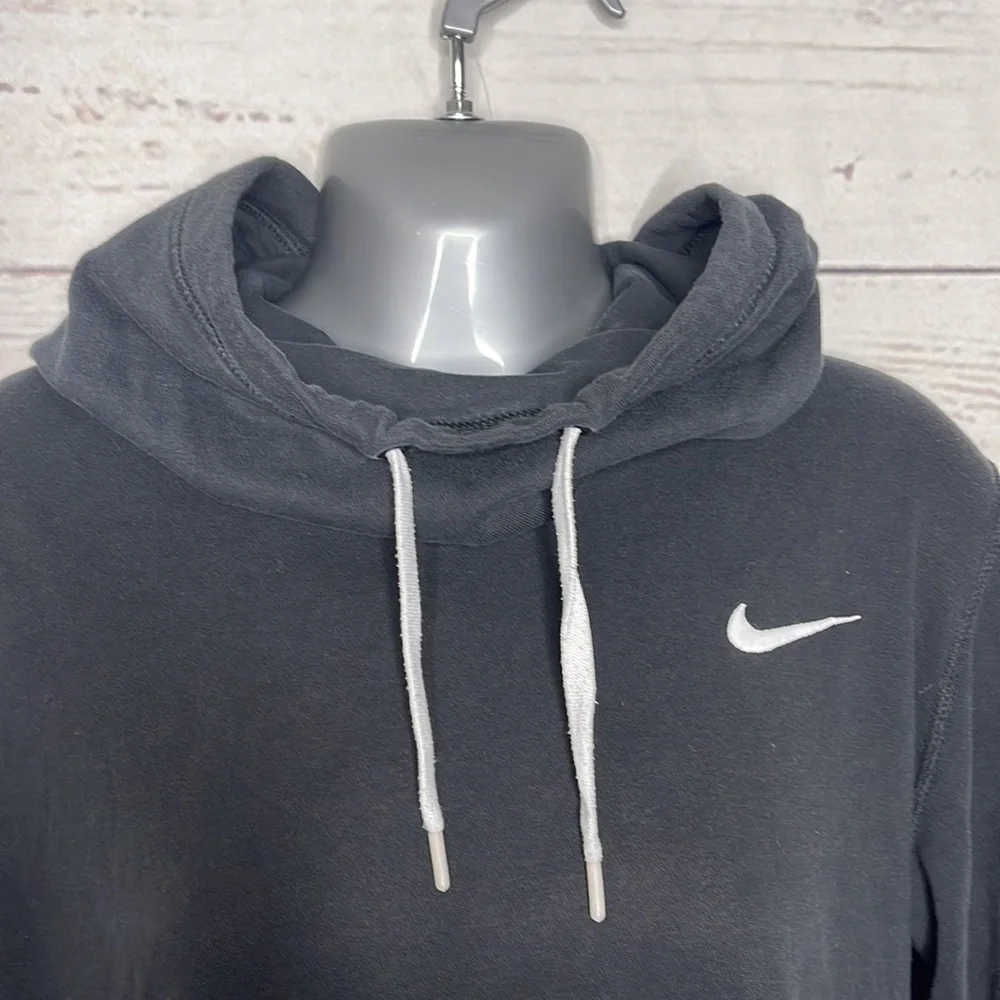 Nike Black High Neck Pullover Hoodie Womens Sz Medium! - Picture 3 of 7